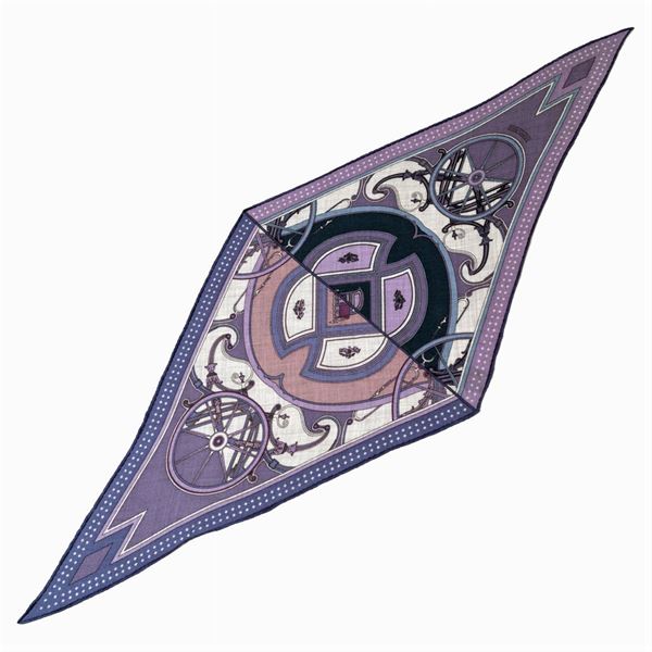Hermes foulard a rombo vintage  - Asta Gioielli Orologi e Fashion Vintage - Colasanti Casa d'Aste