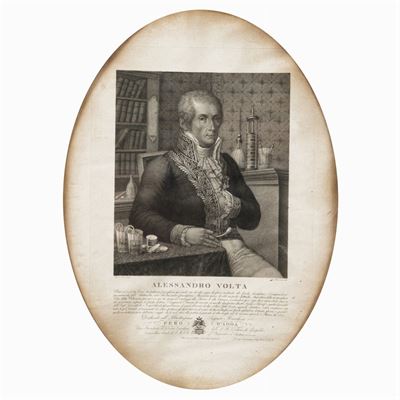Stampa Raffigurante Alessandro Volta
