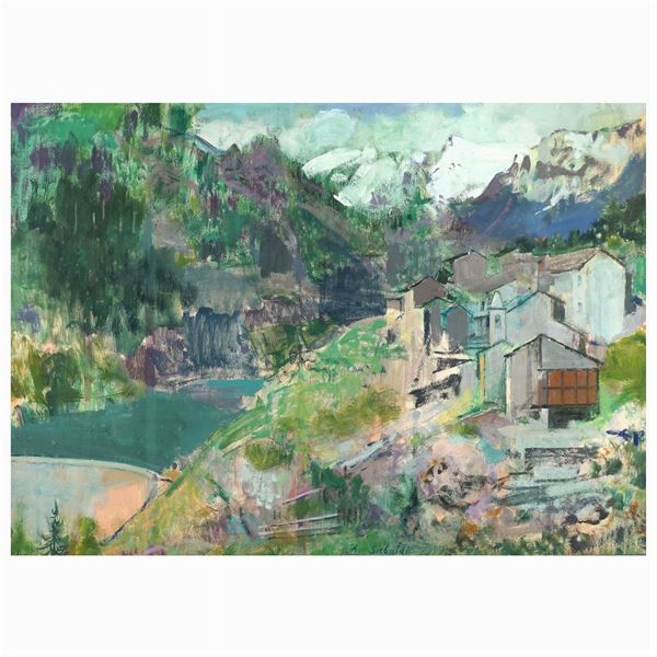 Adriano Sicbaldi  (Bottrighe 1911 - 2007)  - Auction Web Only Paintings and Prints - Colasanti Casa d'Aste