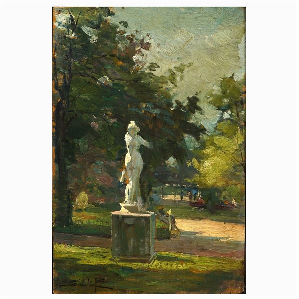 Pacifico Sidoli  (Piacenza 1868-1963)  - Auction Web Only Paintings and Prints - Colasanti Casa d'Aste