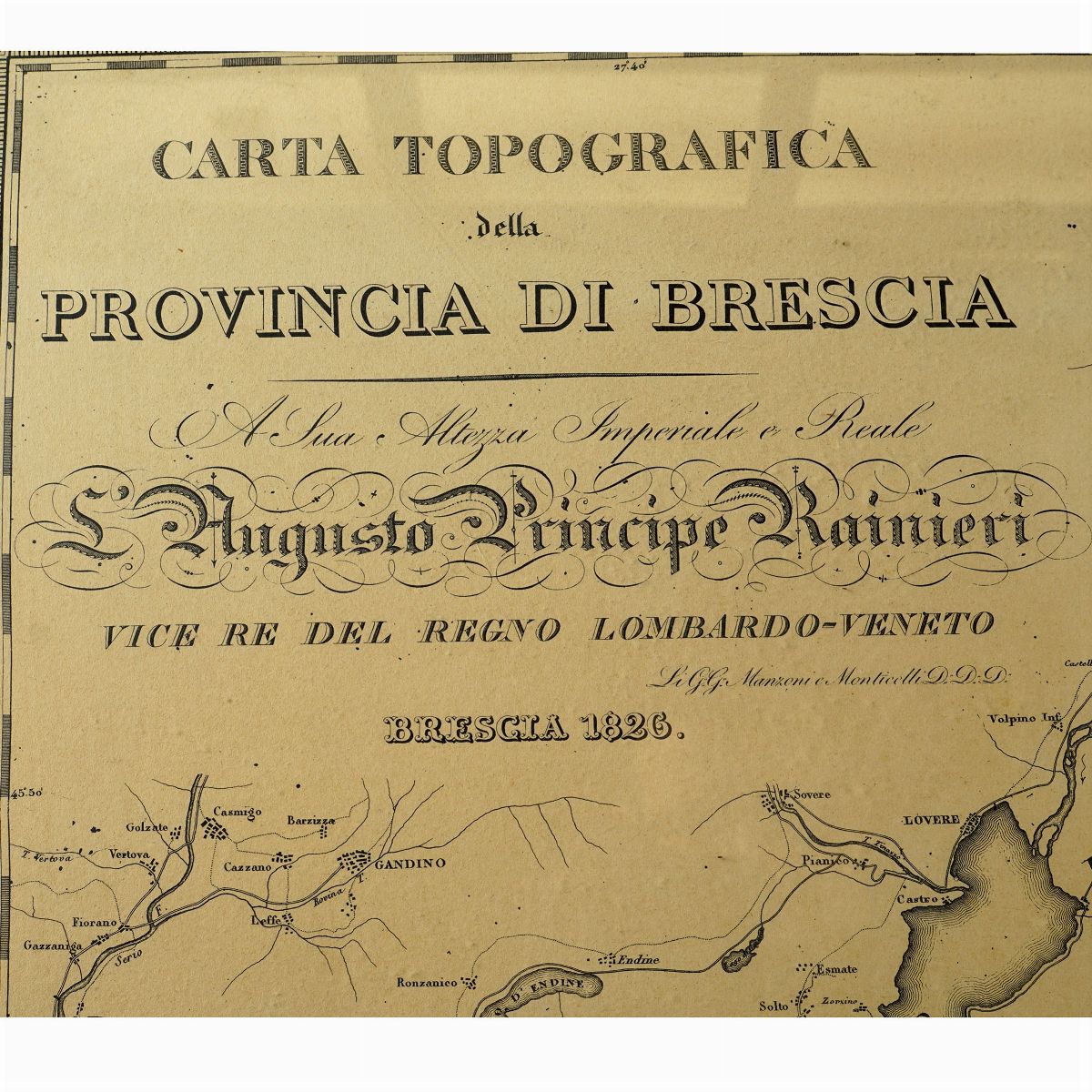 Carta Topografica della Provincia di Brescia