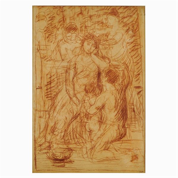 Luigi Mauro Galli  (Milano 1817 – Roma 1900)  - Auction Web Only Paintings and Prints - Colasanti Casa d'Aste