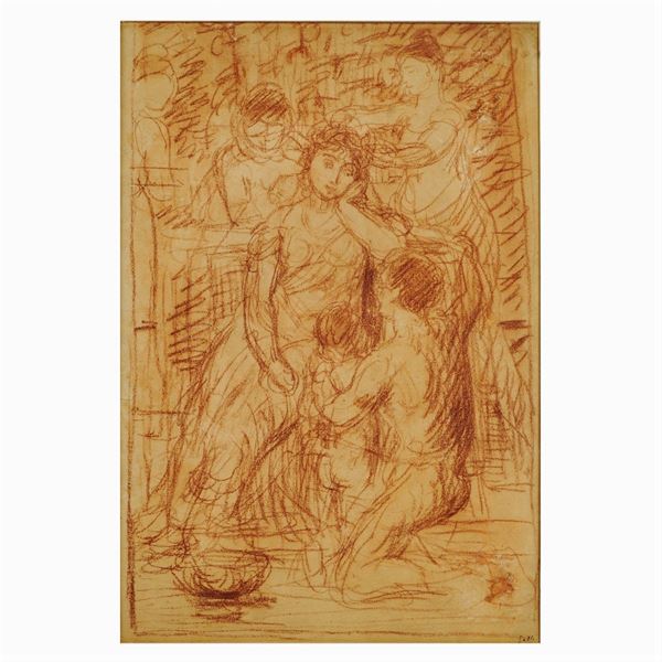 Luigi Mauro Galli  (Milano 1817 – Roma 1900)  - Asta Dipinti e Stampe Web Only - Colasanti Casa d'Aste
