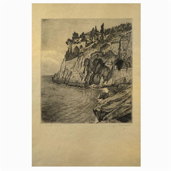 Giuseppe Bodrato  (La Spezia 1886 - Aosta 1954)  - Asta Dipinti e Stampe Web Only - Colasanti Casa d'Aste