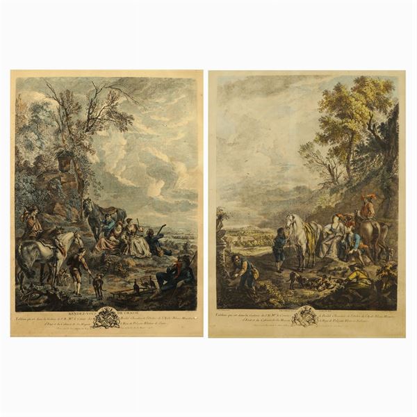 Carel Van Falens  (Anversa 1683 - Parigi 1733)  - Auction Web Only Paintings and Prints - Colasanti Casa d'Aste