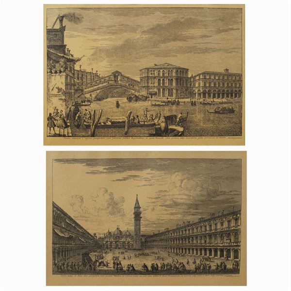 Michele Marieschi (2)  (Venezia 1710 - 1744)  - Auction Web Only Paintings and Prints - Colasanti Casa d'Aste