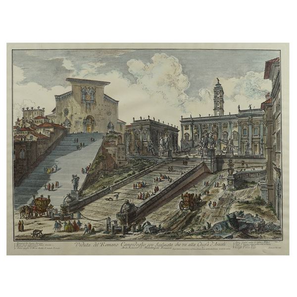 Giovanni Battista Piranesi  (Mogliano Veneto 1720 - Roma 1778)  - Asta Dipinti e Stampe Web Only - Colasanti Casa d'Aste