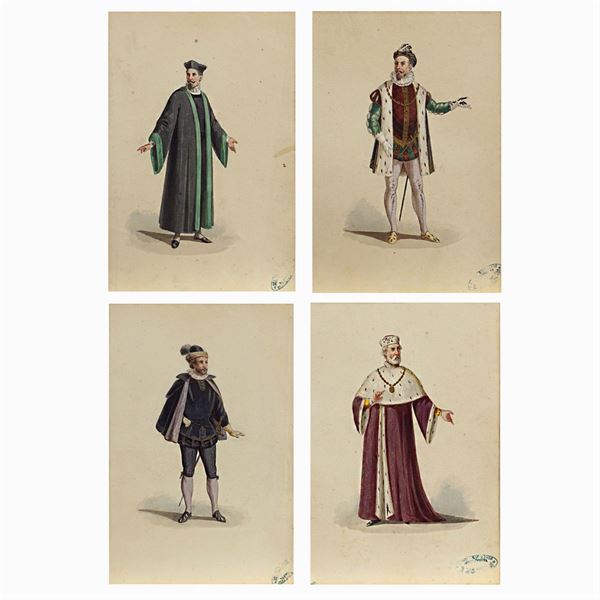 Luigi Bartezago  (Milano 1820 - 1905)  - Asta Bozzetti e Figurini Web Only - Colasanti Casa d'Aste