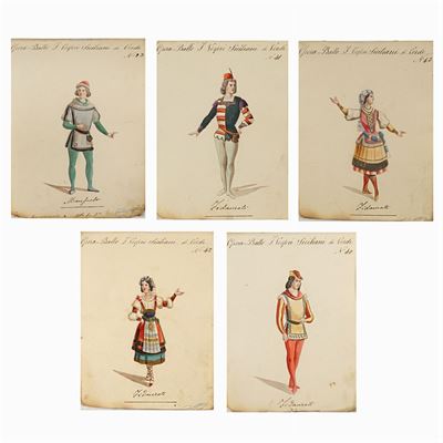 Figurini per "i Vespri Siciliani"