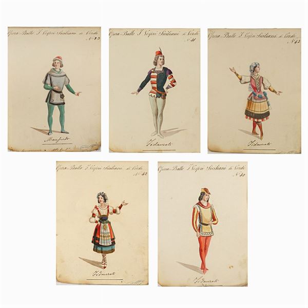 Figurini per "I Vespri Siciliani"