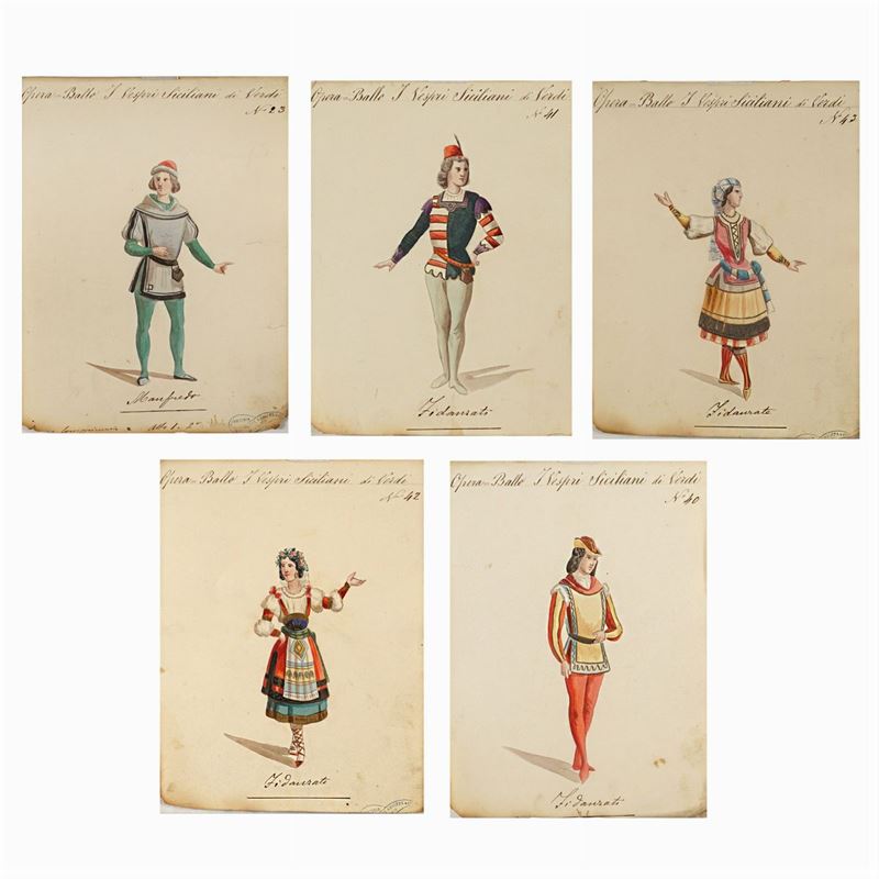 Figurini per "i Vespri Siciliani"