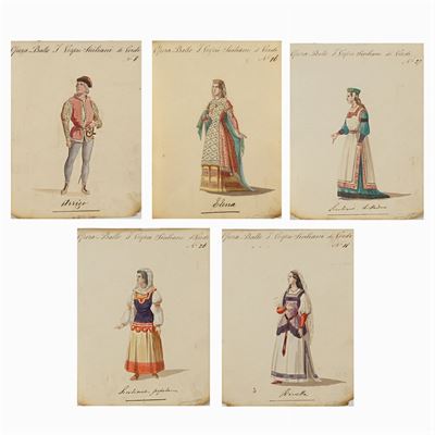Figurini per "i Vespri Siciliani"