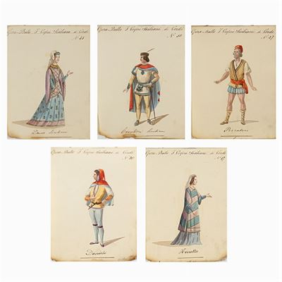 Figurini per "i Vespri Siciliani"