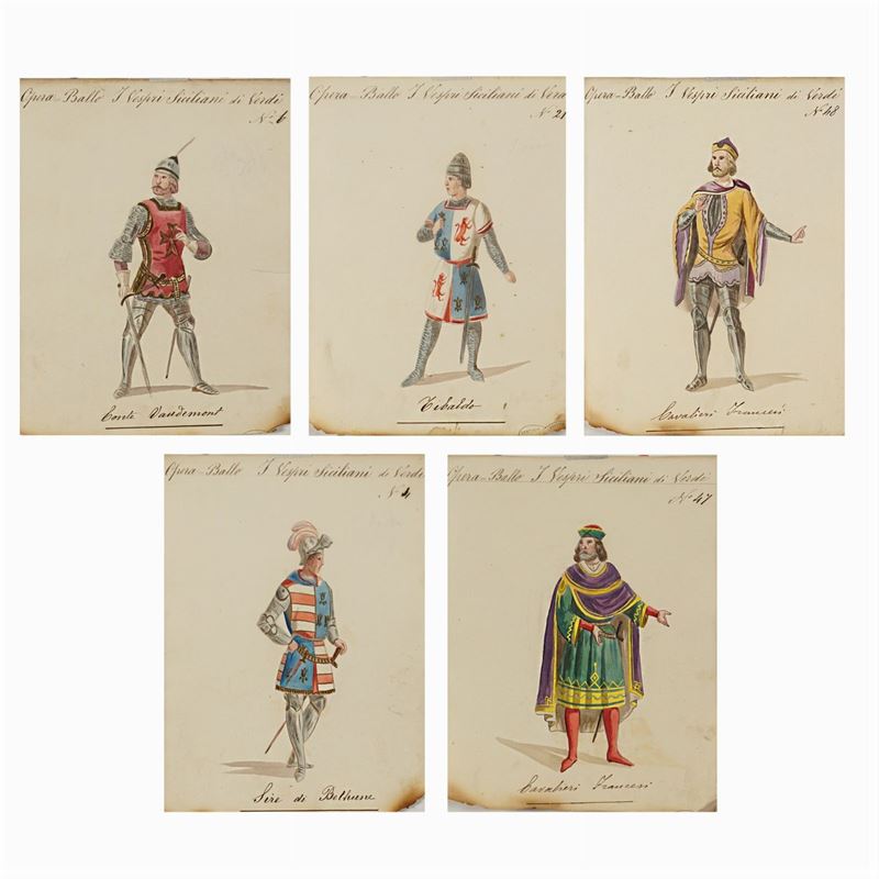 Figurini per "i Vespri Siciliani"