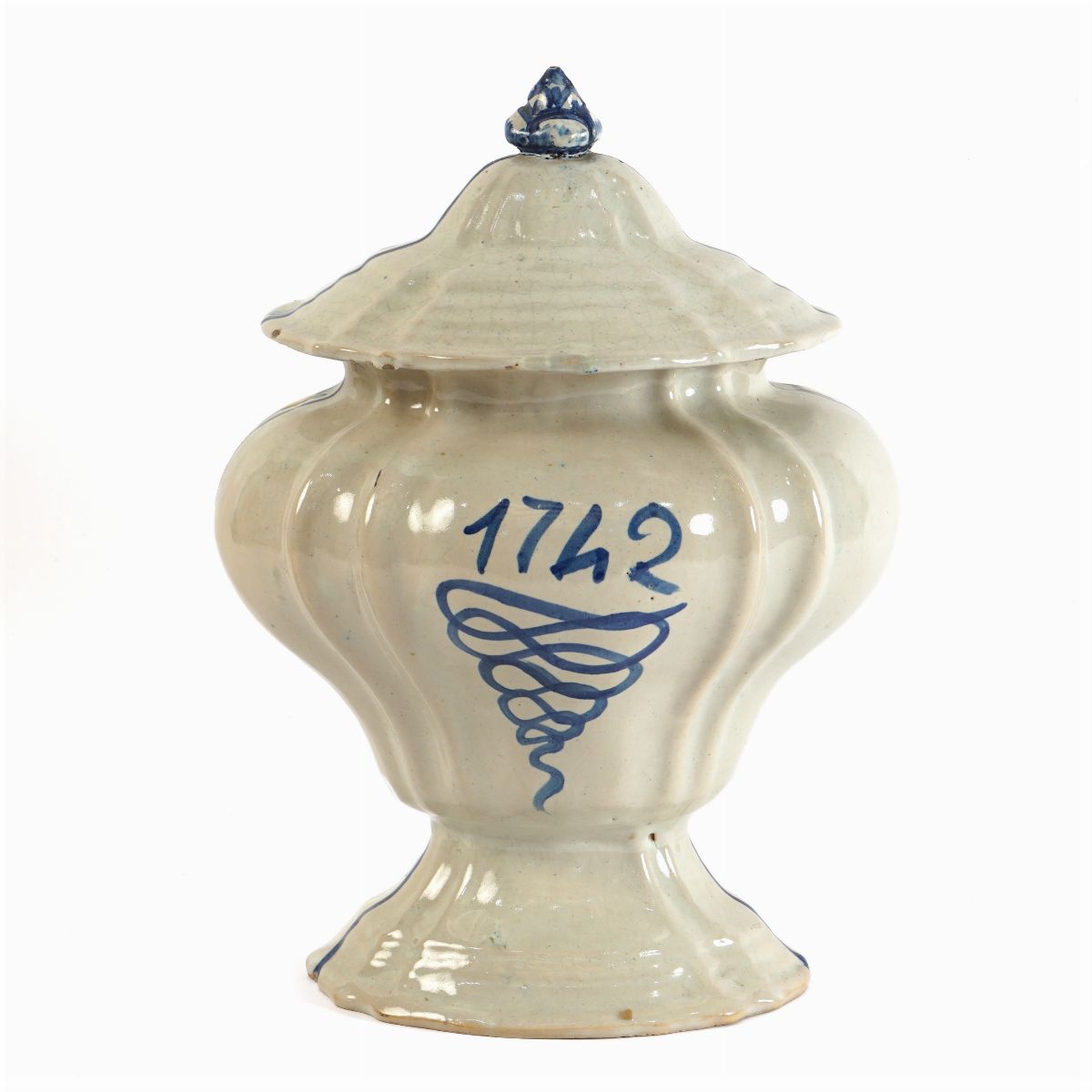 Vaso da Farmacia in Maiolica Policroma