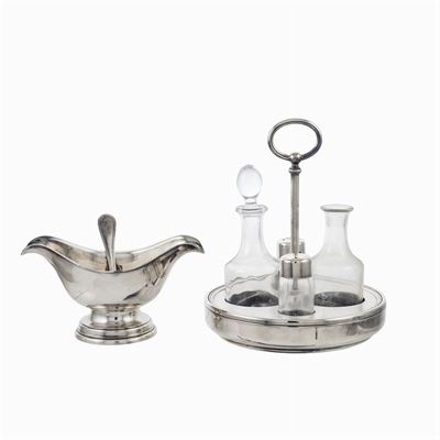 Sambonet, Set da Tavola in Acciaio e Ottone Argentato (3)