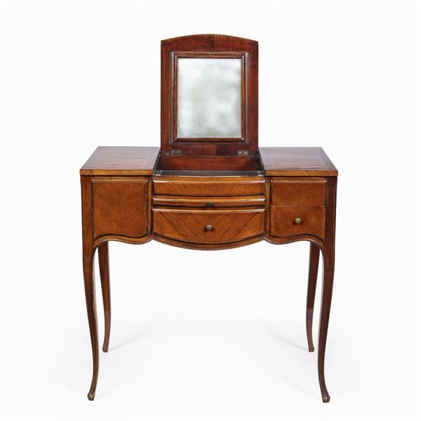 Threaded wood dressing table