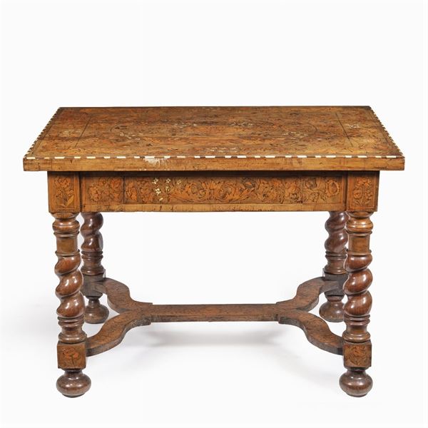Walnut centerpiece table
