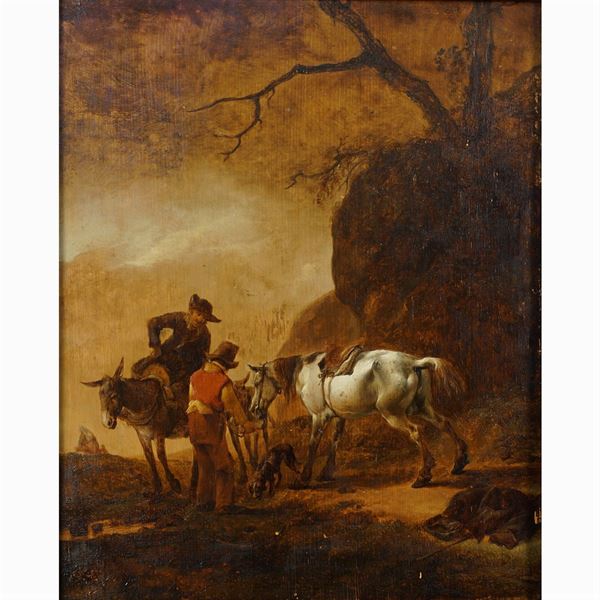 Pieter Van Bloemen, called Lo Stendardo, attributed