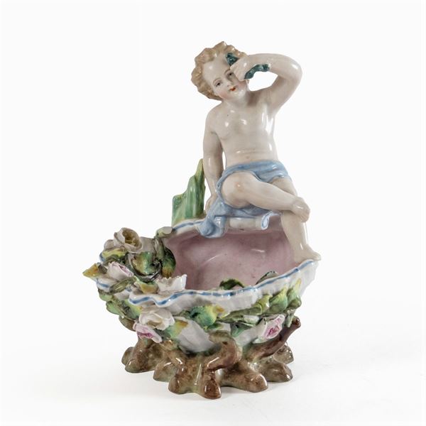 Polychrome porcelain group, Samson manufacture