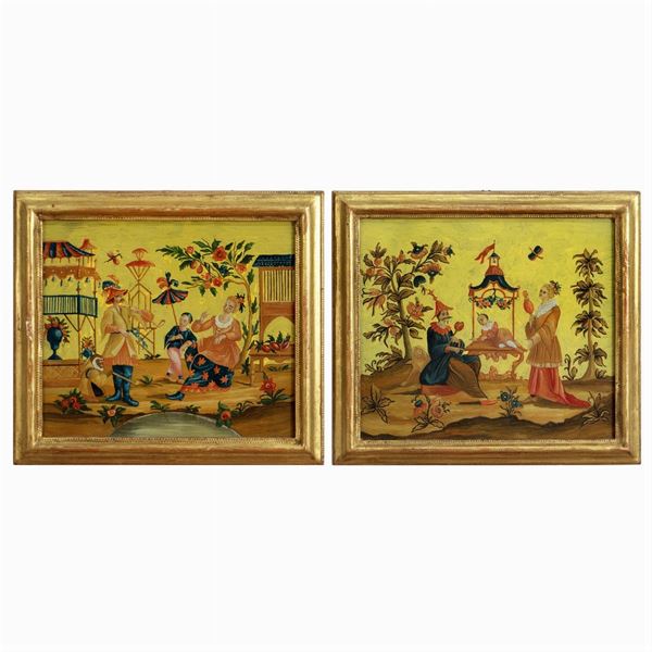 Pair of paintings