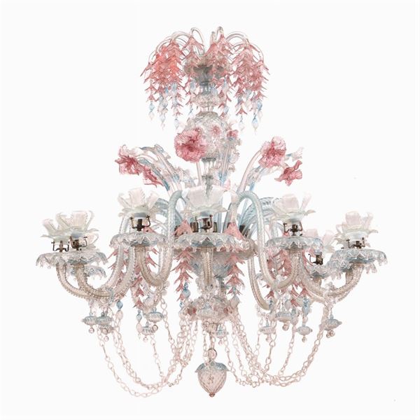Large Murano glass chandelier