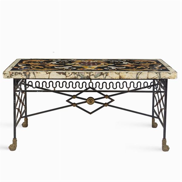 Polychrome marbles top
