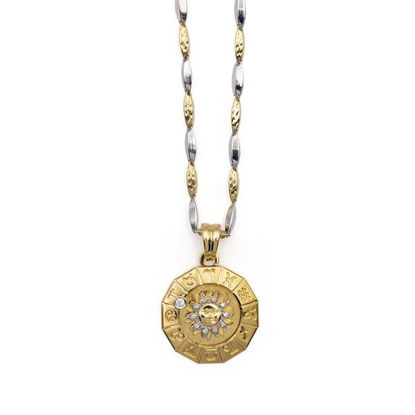 Necklace with Zodiac pendant