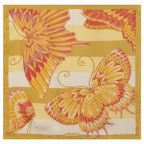 Salvatore Ferragamo, foulard animalier vintage