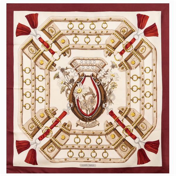 Hermès foulard vintage collezione Aux Champs