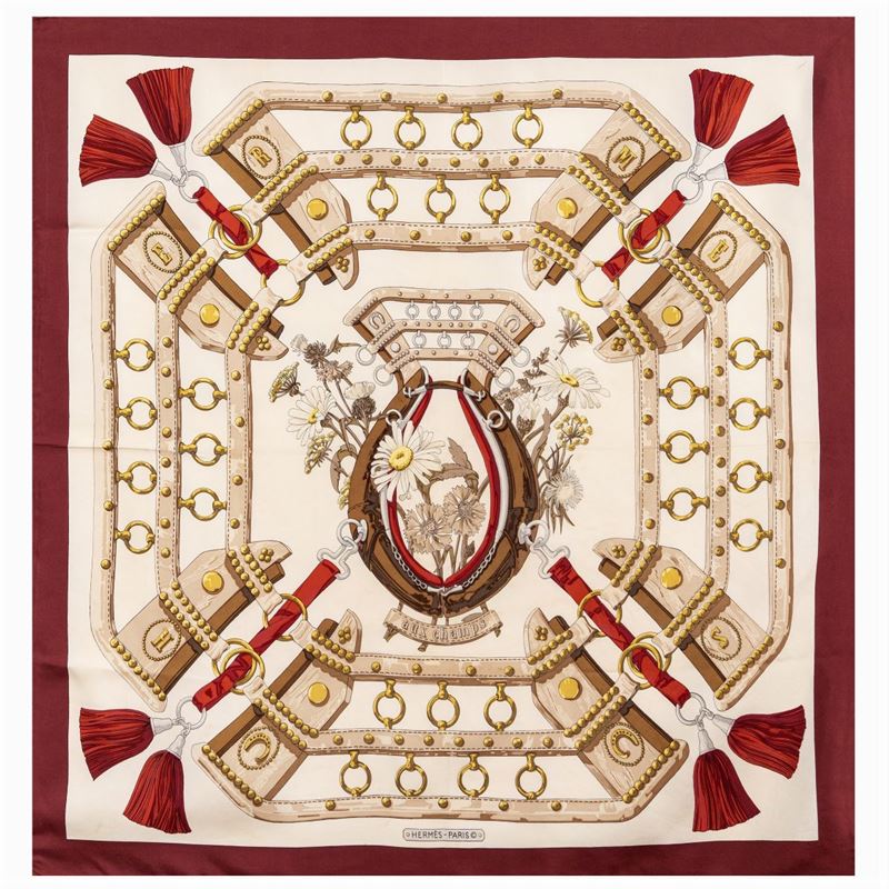 Hermès Foulard Vintage Collezione Aux Champs
