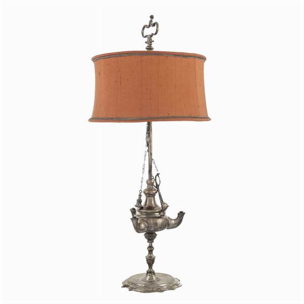 Silver oil lamp