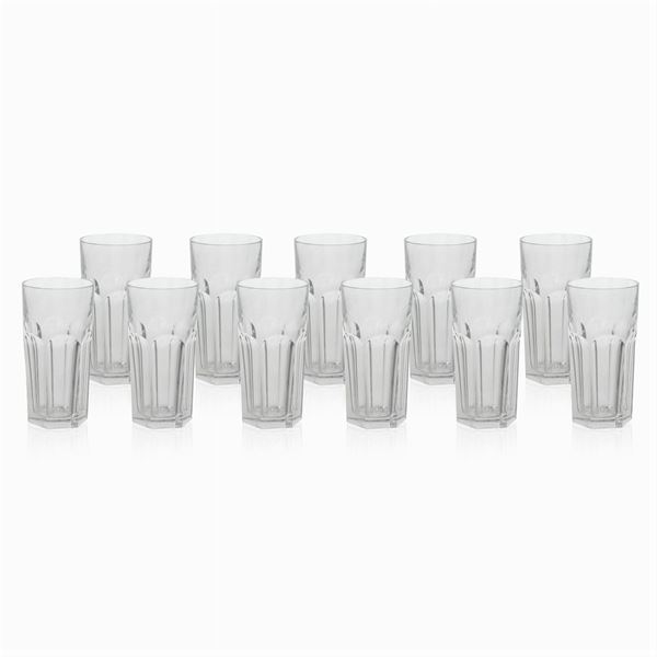 Baccarat, drink glass service (11)  (France, 20th century)  - Auction Fine Silver and Art of the table - Colasanti Casa d'Aste