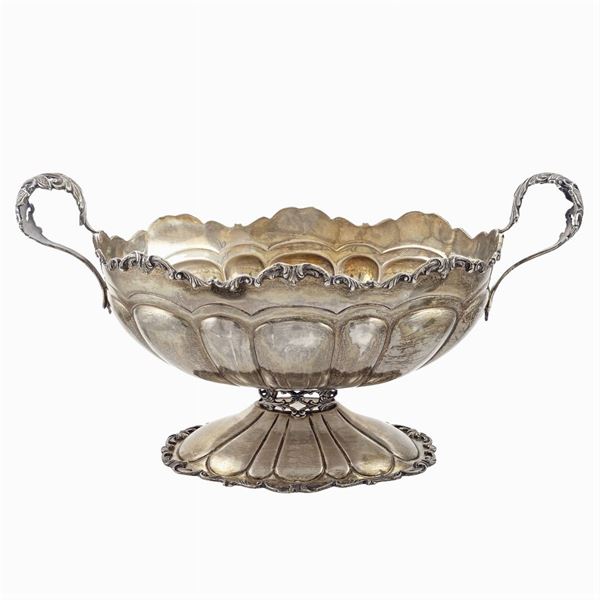 Silver Centerpiece with two handles