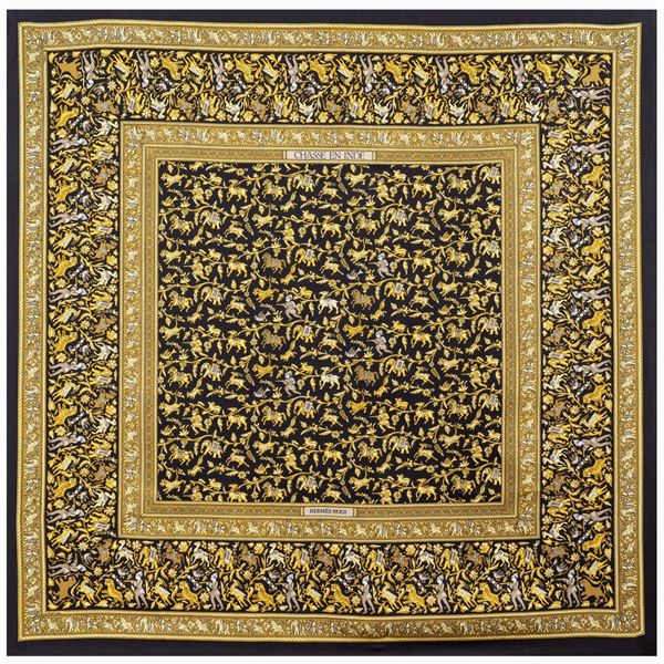 Hermes foulard vintage collezione Chasse En Inde