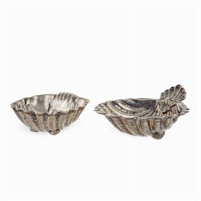 Due Conchiglie in Argento