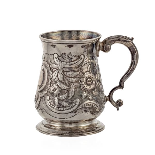 Silver and gilded silver tankard