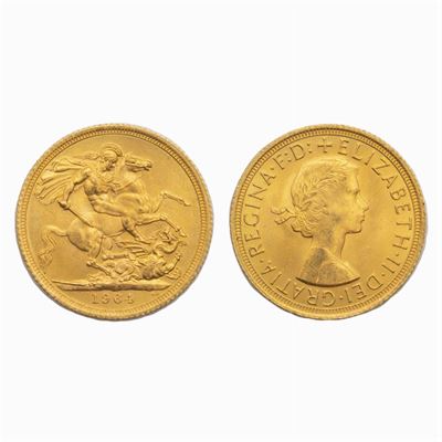 20 Sterline in Oro Regina Elisabetta "fiocchetto"