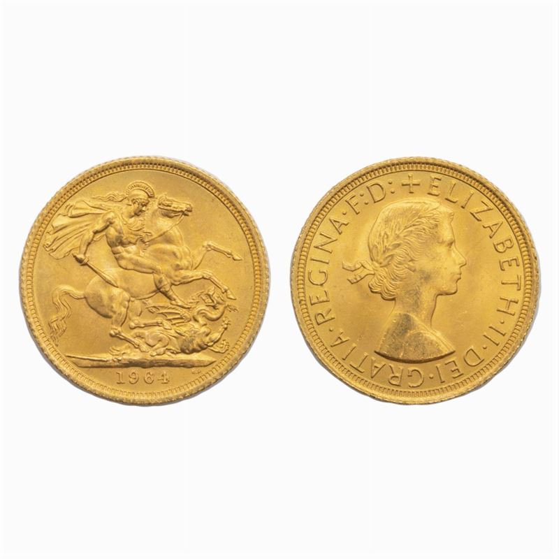 20 Sterline in Oro Regina Elisabetta "fiocchetto"