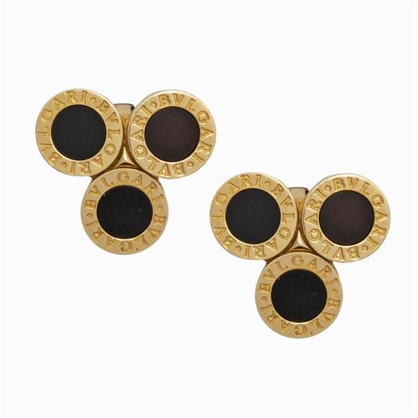 Bulgari orecchini a lobo in oro giallo 18kt