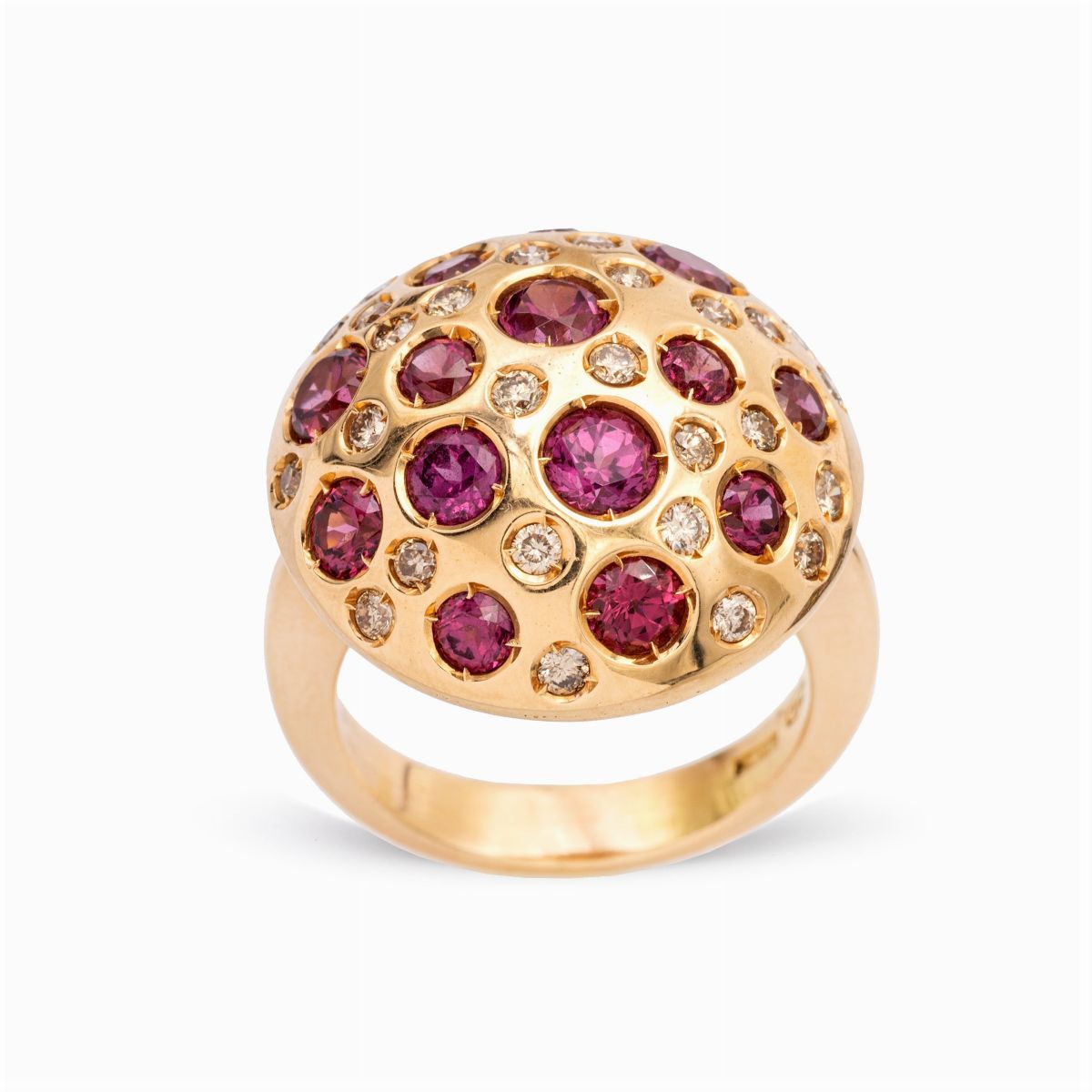 Parure in Oro Rosa 18kt Zaffiri Rosa e Diamanti