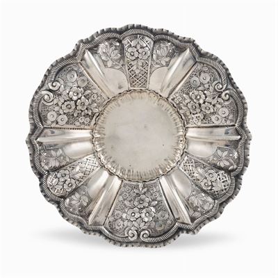 Alzata Centrotavola in Argento