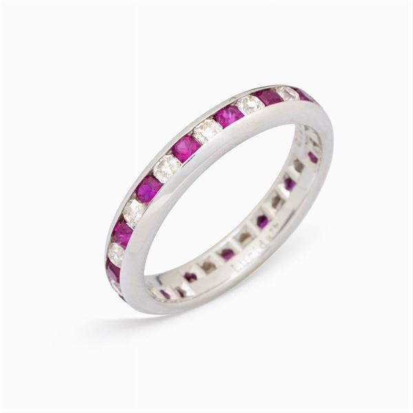 Tiffany & Co. anello fede in platino