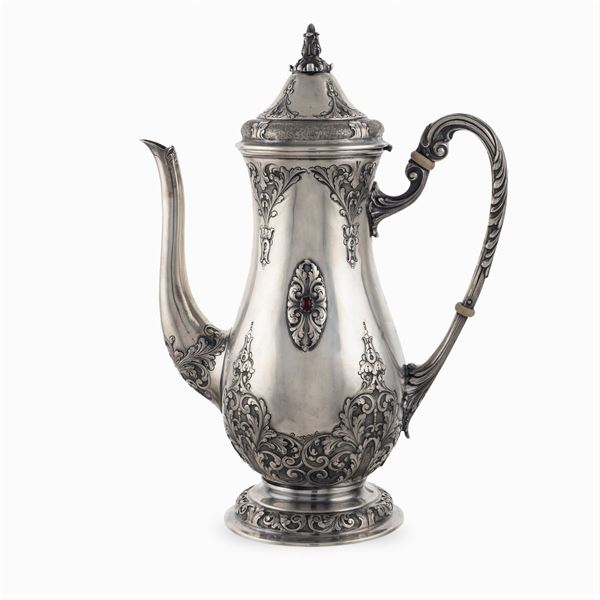 Silver Coffee pot  (Italy, 20th century)  - Auction Fine Silver and Art of the table - Colasanti Casa d'Aste