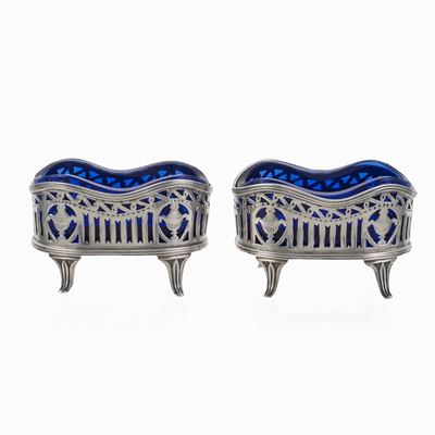 Coppia di Saliere in Argento