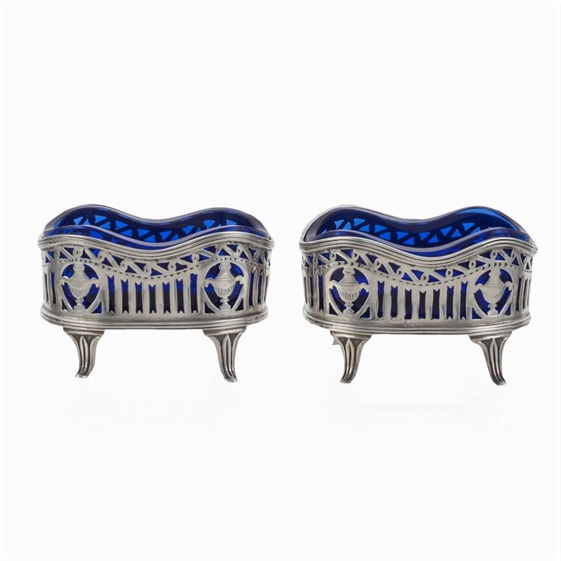 Coppia di Saliere in Argento