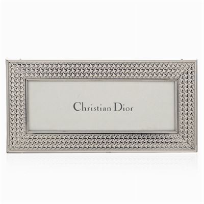 Christian Dior, Cornice Portafoto in Argento e Legno