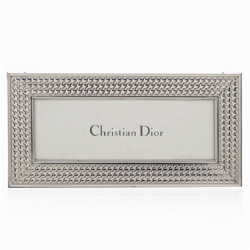 Christian Dior, Cornice Portafoto in Argento e Legno