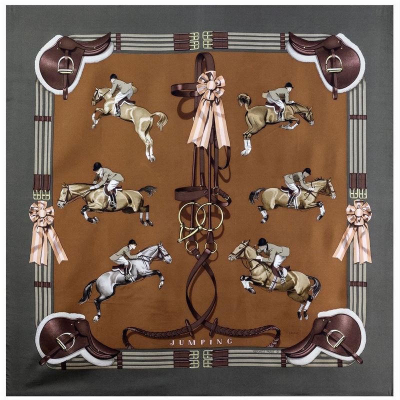 Hermes Foulard Vintage Collezione Jumping