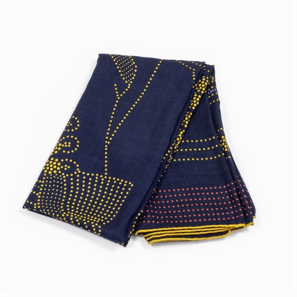 Hermès Brandebourgs collection vintage shawl